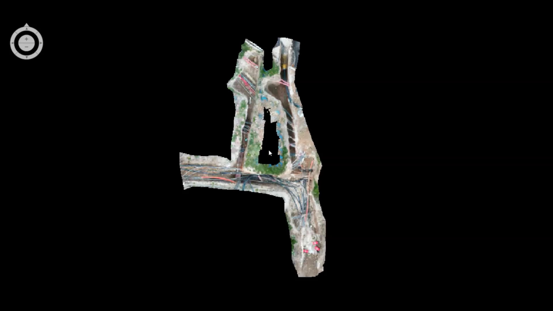 Orthophoto géoréférencée d'une fouille produite par FOUILLES 3D